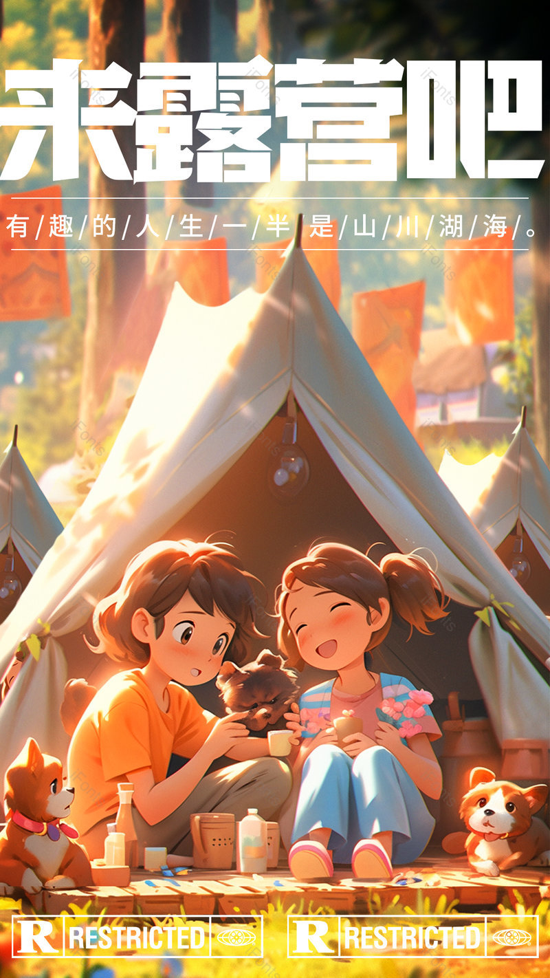 旅行夏日出游房车旅行度假野餐季创意海报,设计模板,设计模板大全,设计模板下载